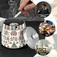 thumbnail image 4 of Yayeee Ashtray with Lid for Cigarette Smokeless Stainless Steel Home Ash Holder, Green Nordic Christmas House, 4 of 7