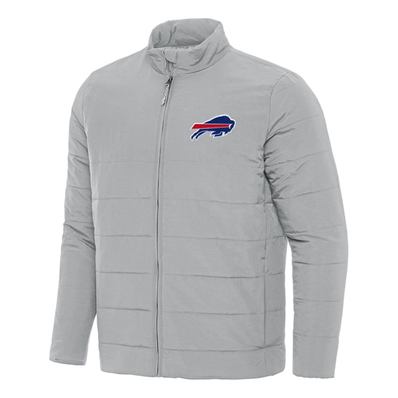 Men's Antigua Gray Buffalo Bills Swelter Full-Zip Jacket