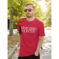 thumbnail image 2 of Unicorn Hunter Target Men Red T-Shirt, Male x-Large, 2 of 4