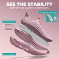 thumbnail image 3 of ALLSWIFIT Women's Slip-On Walking Shoes | Hands-Free Cushioned Sneakers with Arch Support for Running, Gym, Tennis & Everyday Comfort, 3 of 9
