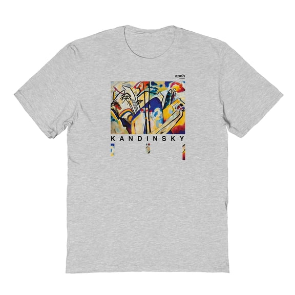 APOH Kandinsky Graphic Ash Grey Men's Cotton T-Shirt