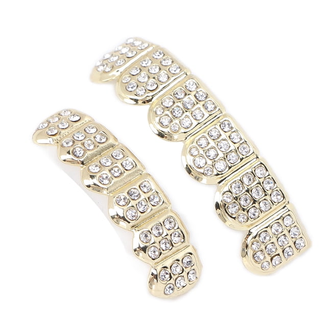 Hip Hop Teeth, Fastness Fashionable Charming Hip Hop Teeth Decoration For Party For Concert For Hip Hop Fashion Shows Gold