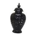 thumbnail image 3 of Jarrón de jengibre de porcelana tradicional china, arreglo floral con tapa. 37cmx29cm, 3 of 9