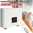 thumbnail image 1 of LEXKUYI Calentador de agua caliente eléctrico sin tanque de 110 V, 3500 W, compacto, para cocina y baño, 1 of 9