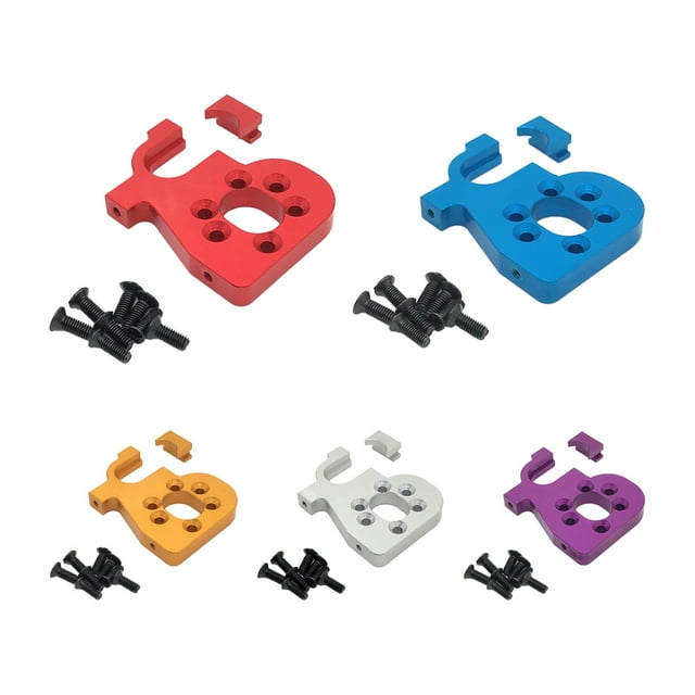 Baohd RCGOFFLOW Plaque en Alliage d'Aluminium Durable Siège Fixe Résistant à l'Usure Plaque en Acier Rc Siège Fixe pour 1/14 Wltoys 144001 Rouge