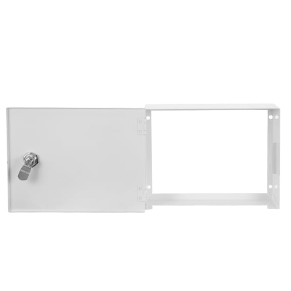 LOLIPPYY Tamper-Resistant White Iron Lock Box for Alarm Panels Home Security