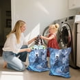 thumbnail image 5 of 2-Pack Waterproof Travel Laundry Bag Lightweight Polyester Duffle with Top Handle for Beach/Camping/School Handsome White Horse and Warrior, 5 of 7