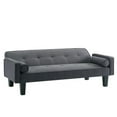 thumbnail image 3 of MEGA fabric sofa, medieval love seat sofa furniture, with pillows, living room button tufted sofa, pull point design, 3 of 9