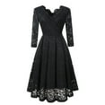 thumbnail image 3 of Vestidos de mujer de los años 50, vestidos festivos de encaje, vestidos de noche, vestidos de fiesta vintage, vestidos de cóctel cortos de corte A (talla 34-48) (embalaje reutilizable), 3 of 5