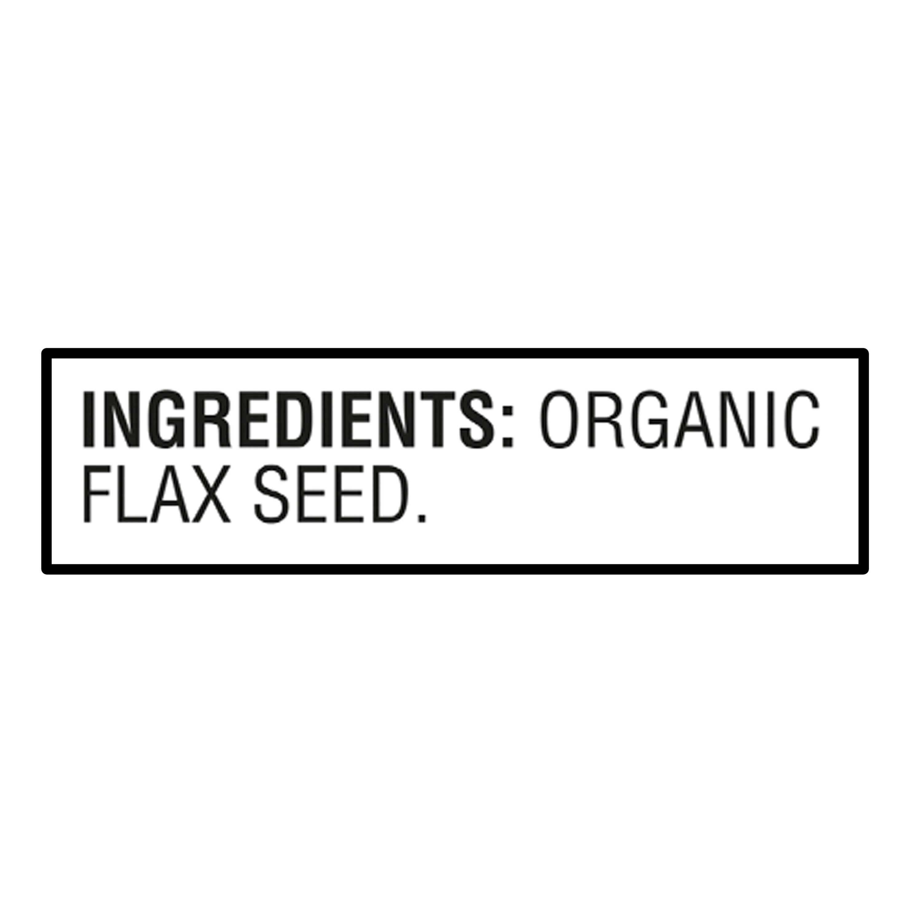 Great Value Organic Whole Flax Seed, 22 oz