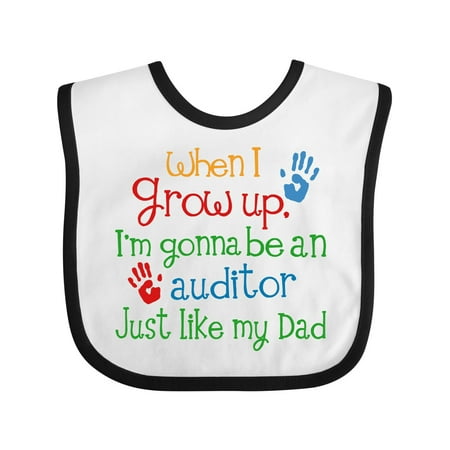 

Inktastic Future Auditor Like My Dad Gift Baby Boy or Baby Girl Bib