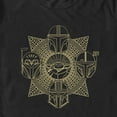 thumbnail image 2 of Men's Star Wars: The Mandalorian Grogu Helmets Outline  Graphic Tee Black X Large, 2 of 5