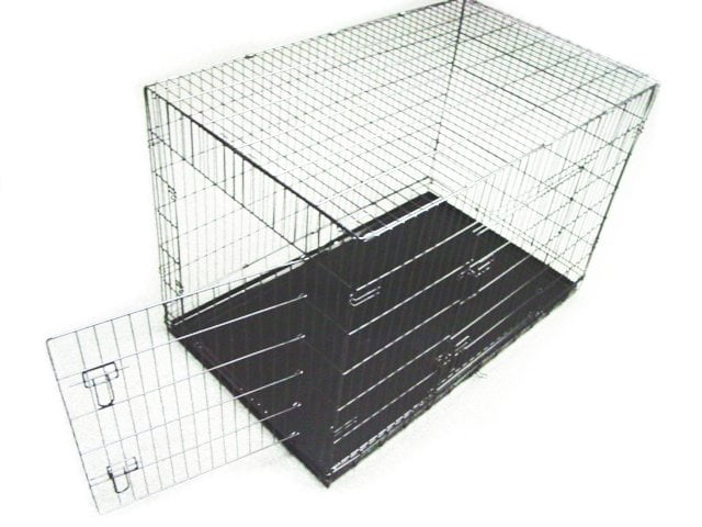 Extra Large 48" Folding Pet Dog Cat Cage Crate Kennel With Center Divider 207 