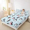 thumbnail image 4 of Castle Fairy Cute Penguin Bed Sheets for Child Teens,Cartoon Animal King Sheets, 4 of 7
