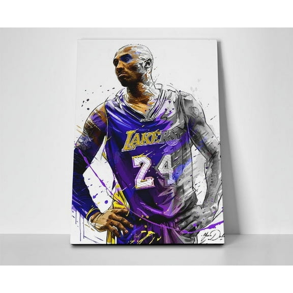 Kobe Bryant Painting Poster or Wrapped Canvas