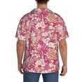 thumbnail image 5 of Xecao offers the Sweet for Men's Casual Short-sleeved Shirt, a button-up collared shirt with a pocket, perfect for beach vacations and yacht travel in the X-Large size., 5 of 7