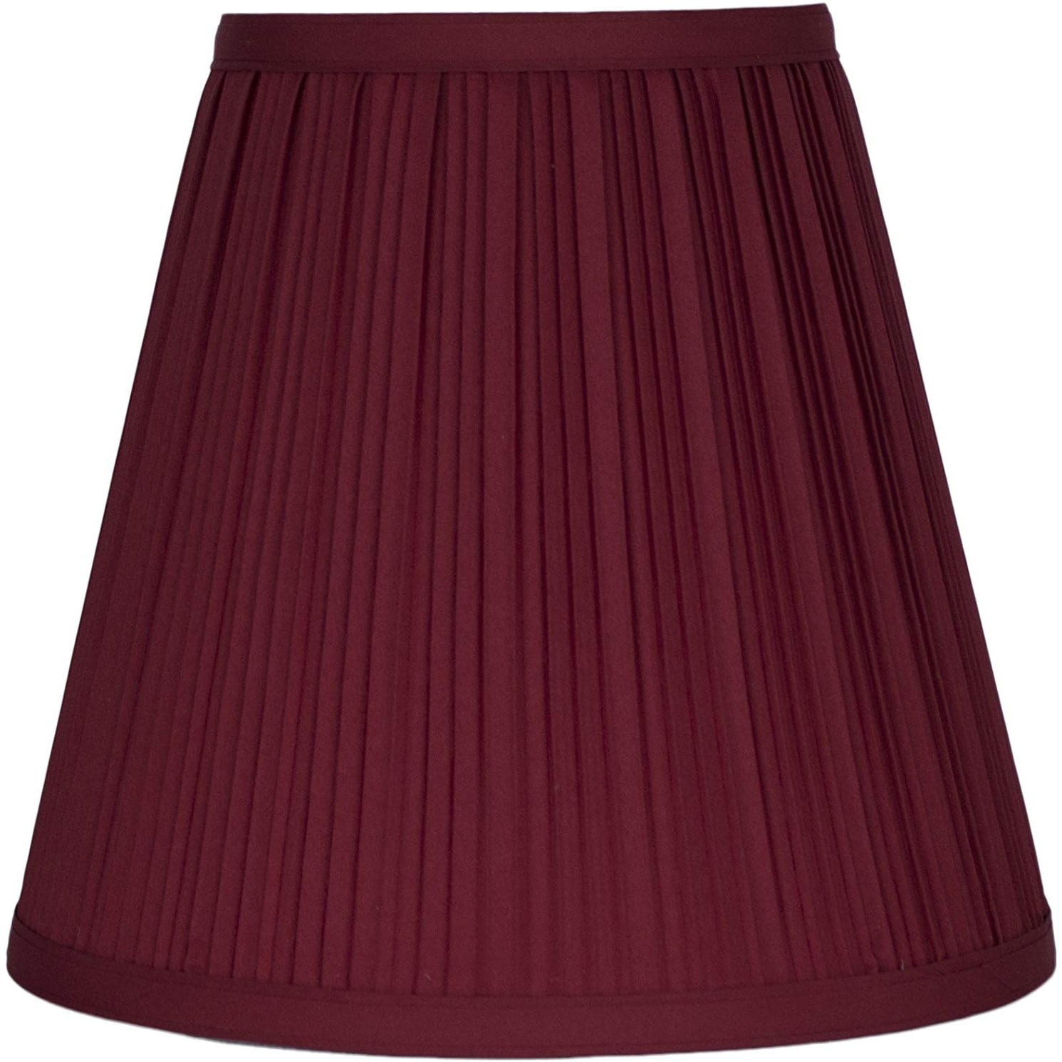 Urbanest Eggshell Mushroom Pleated Lamp Shades, Set of 2, 5x9x8.5"
