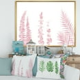 thumbnail image 2 of Designart 'Palm Branches and Blush Pinkeucalyptus' Shabby Chic Framed Canvas Wall Art Print, 2 of 5