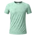 thumbnail image 6 of Leey-World Men's T Shirts Short Sleeve Casual V Neck T-Shirt Soft Notch Neck Tee Classic Plain Shirts Mens Tshirt(Light Green,L), 6 of 7