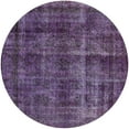 thumbnail image 1 of Ahgly Company Machine Washable Indoor Round Industrial Modern Purple Iris Purple Area Rugs, 6' Round, 1 of 7