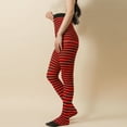thumbnail image 4 of Fgnfyis Women's Halloween Tights with Striped Pattern for Party and Elegant Shaping Red One Size, 4 of 4