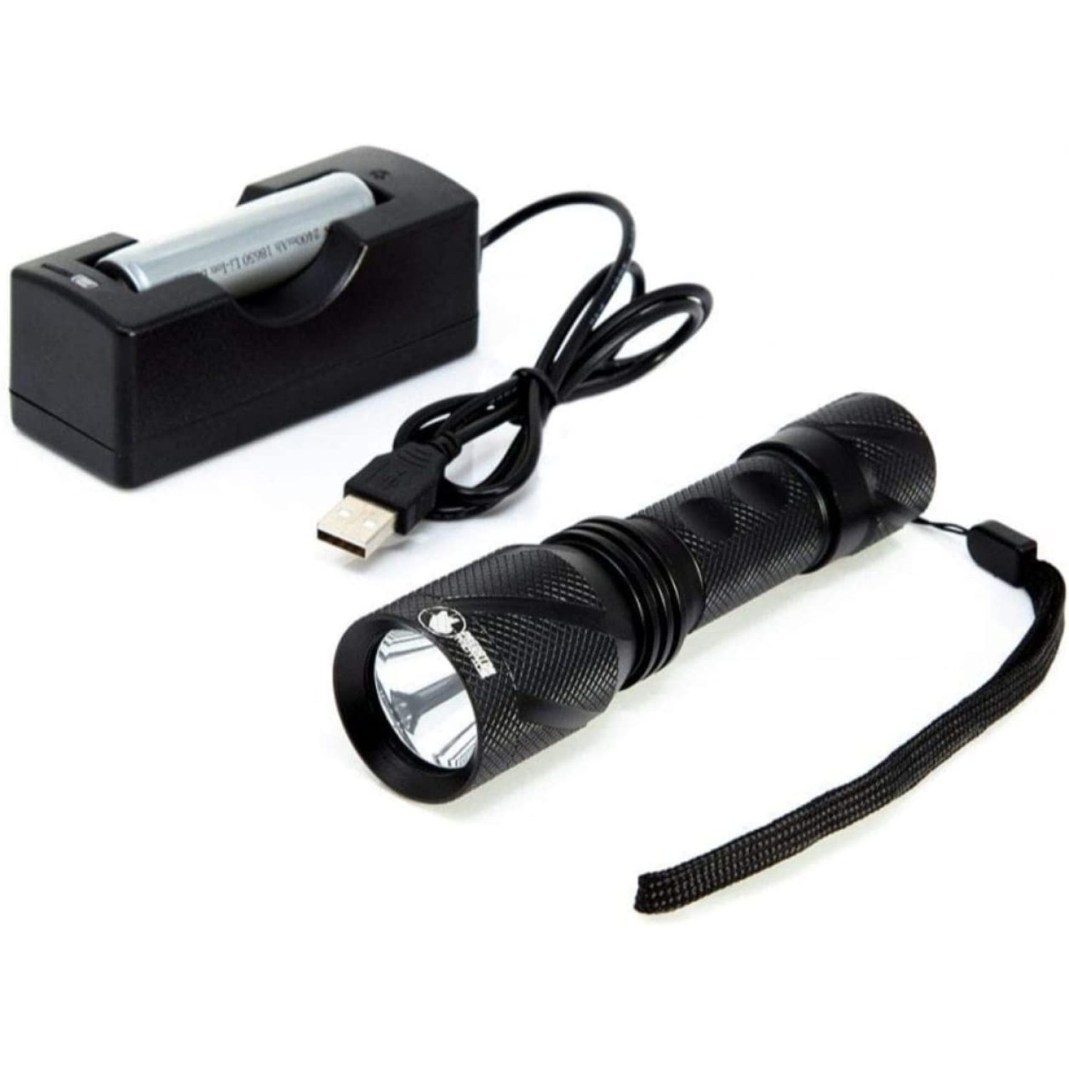 Laborer Flashlight with Battery and Charger, 890 Lumens; Fixed Beam
