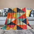 thumbnail image 2 of Nawypu Colorful Geometry Style Device Blanket Throw Blanket Holiday Square Birthday Blanket for Easter Gifts Home Couch Sofa Bed Room Blanket, 2 of 6