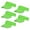 Green, variant on 5 Pieces of Adjustable Sport Visors Sun Visor Hats Cap Visors for Women and Men
