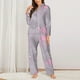 thumbnail image 2 of Balery Pink Flamingo Conjunto de Pijama con Estampado para Mujer, Conjunto de Dos Piezas con Manga Larga, Ropa de Dormir Suave con Bolsillos, Pijamas Cómodos-X-Large, 2 of 7
