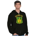 thumbnail image 5 of Woodsy Owl Cute United States Forest Zip Up Hoodie Men's Women's Brisco Brands S, 5 of 6