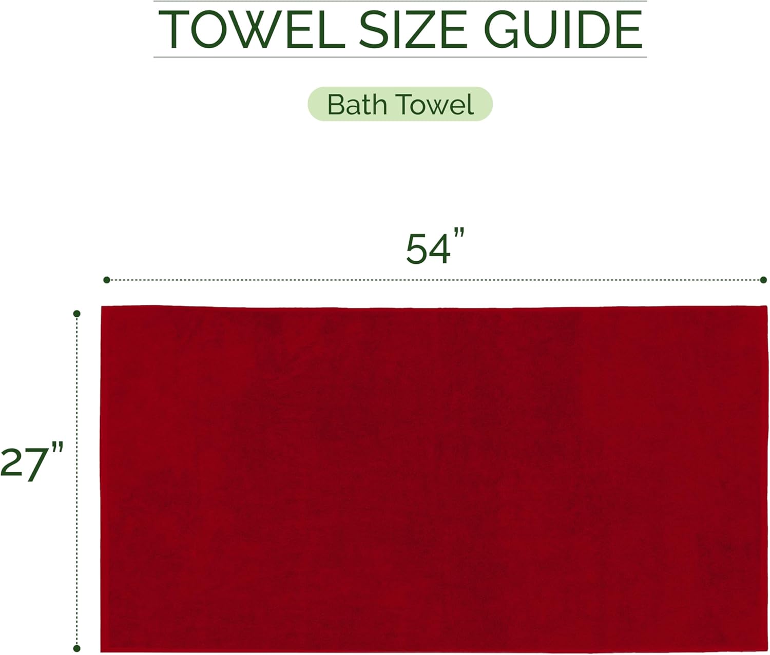 Elegant Comfort Turkish Popcorn Cotton Bath Towel Set, 27 x 54 Inches, 2-Pack, Hotel-Quality, Soft, Durable, Quick-Dry, Highly Absorbent Burgundy