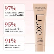 Luxe Changing Foundation for Medium Skin Tone with Essential Brush Set – Smooth, Buildable Coverage – Includes Professional Makeup Brush for Flawless Application
