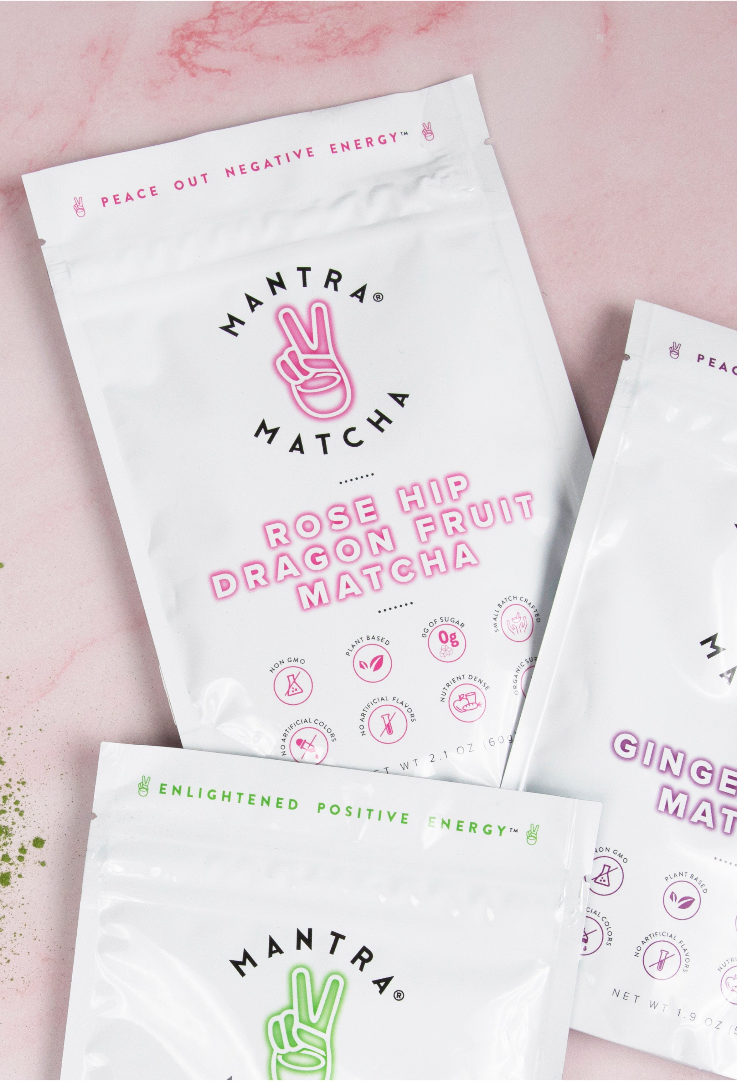 Rose Hip Dragon Fruit Matcha