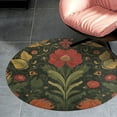 thumbnail image 4 of Bohemia Round Area Rugs for Bedroom Living Room, 3FT Soft Comfy Indoor Circle Carpets, Carpet Home Decor Floor Mat, 4 of 6