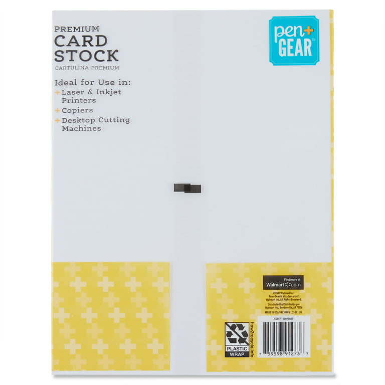 Pen+Gear Premium White Cardstock, 8.5 X 11, 110 Lb. 150 Sheets in United  State