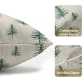 thumbnail image 5 of Christmas Tree Lumbar Pillow Covers 12x20 Set of 2 Green Xmas Vintage Winter Print Decorative Outdoor Linen Throw Pillows Cases Cushion Cover Rustic Holiday Decoration Farmhouse Sofa Couch Bed Decor, 5 of 6