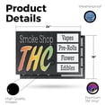 thumbnail image 2 of Smoke Shop THC Vinyl Decal 2 Pack of 18 Inch x 24 Inch Weatherproof Heavy-Duty Adhesive Backing | Alternative Wellness, Herbal Products, Retail Promotions | Made in USA, 2 of 6