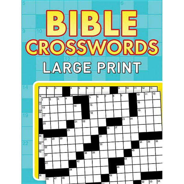 bible crosswords large print paperback walmart com