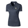 thumbnail image 2 of Women's Cutter & Buck Heather Navy Frisco RoughRiders Clique Charge Active Polo, 2 of 3