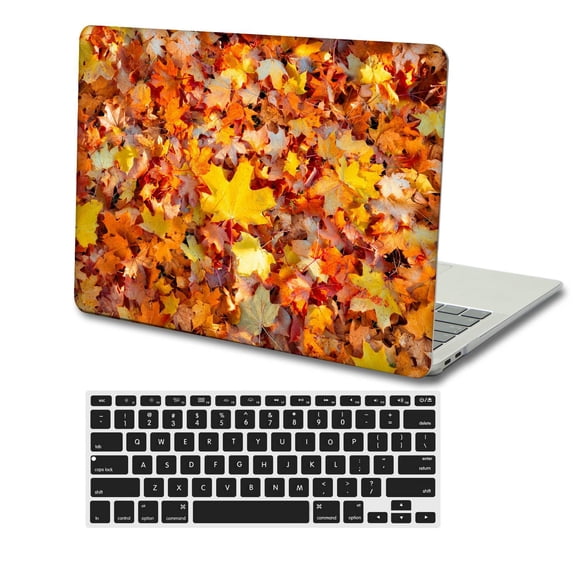 KSK KAISHEK Hard Case Cover Compatible with Old MacBook Pro 15" with No Touch No CD-ROM + Black Keyboard Cover Model: A1398 Plants series 0443