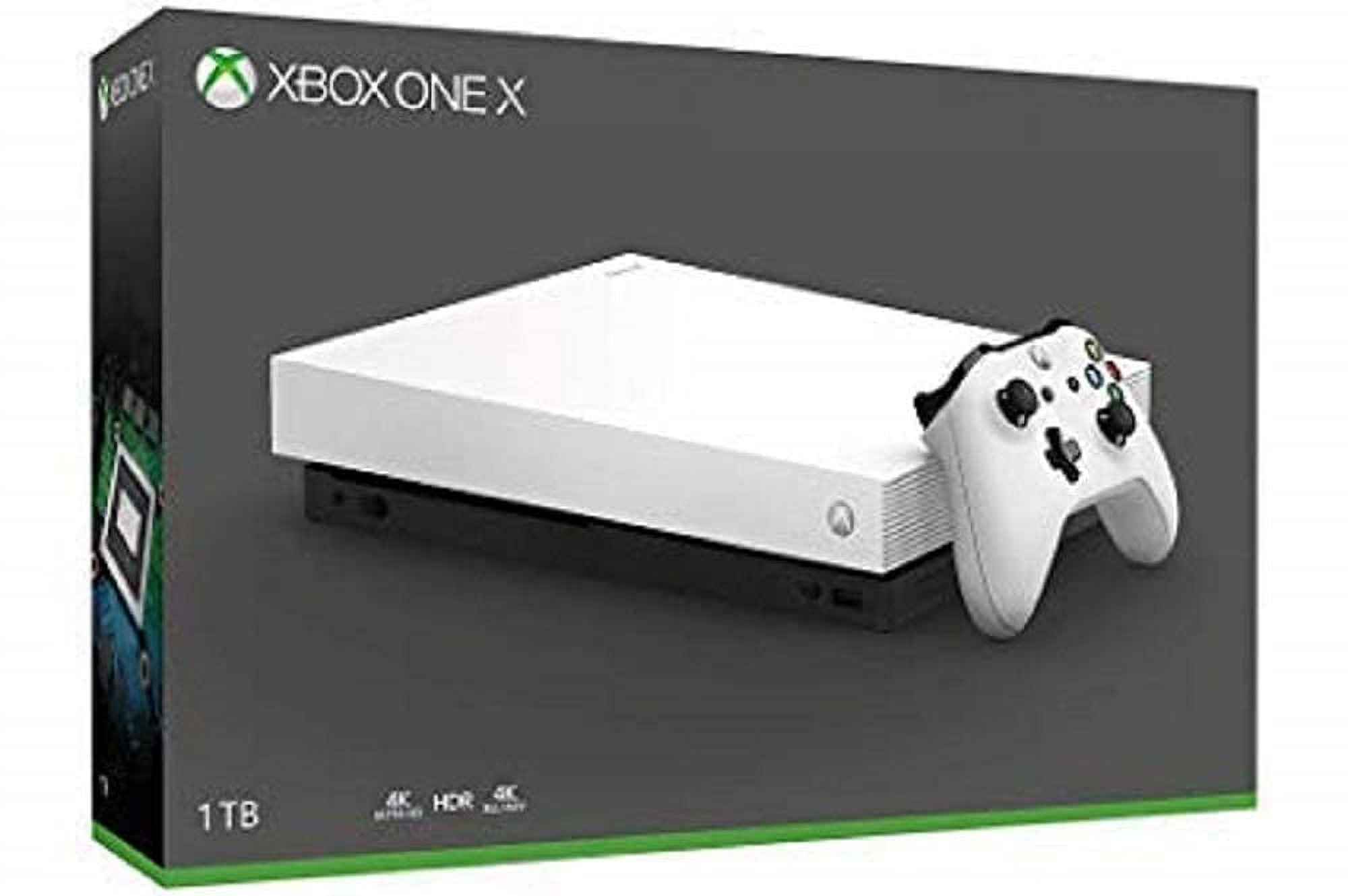 Pre-Owned Restored Microsoft Xbox One X 1TB, 4K Ultra HD Gaming Console in White, FMQ-00074