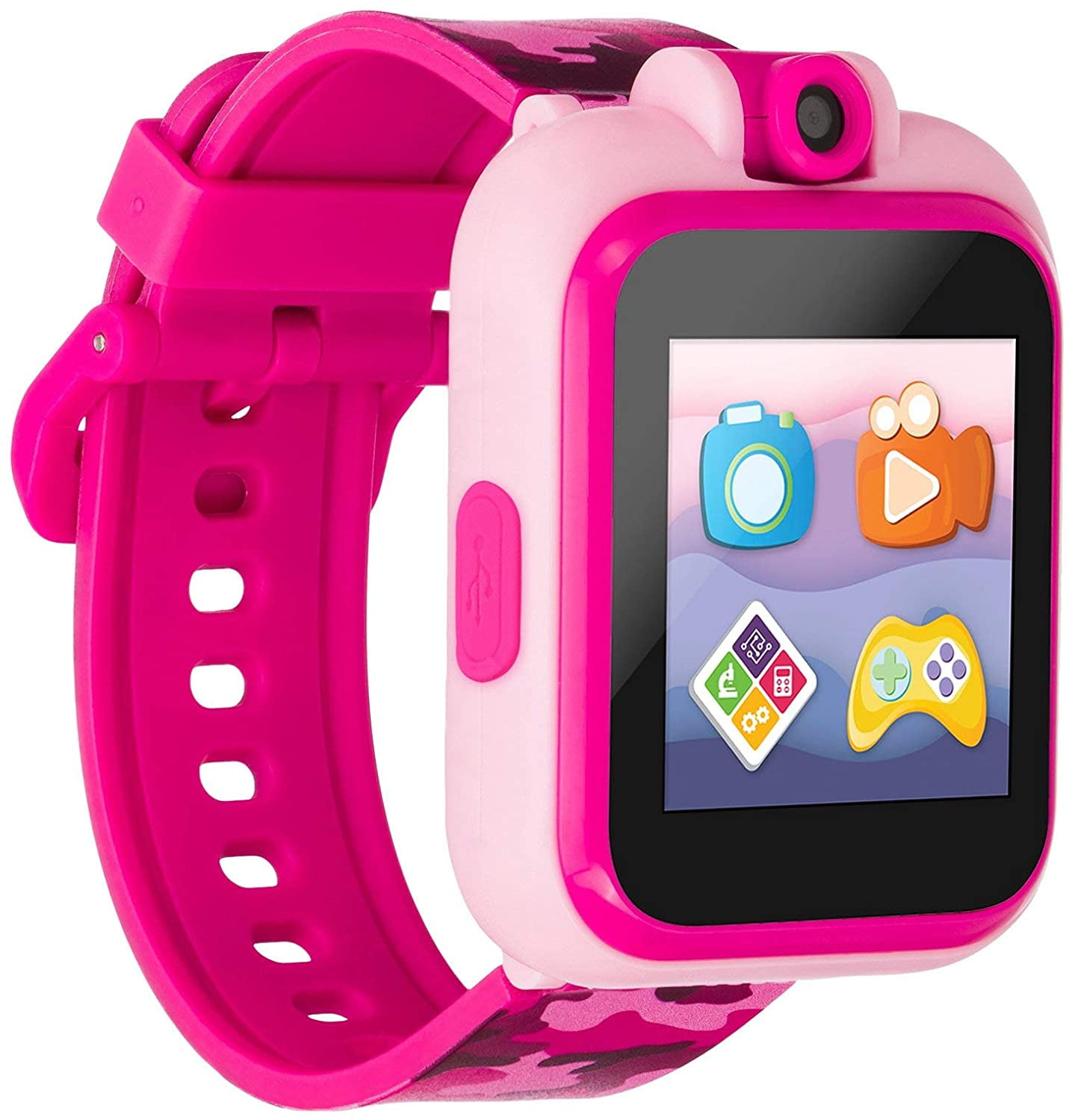 iTech Jr. Kids Smart Watch Fuchsia with Camouflage Print