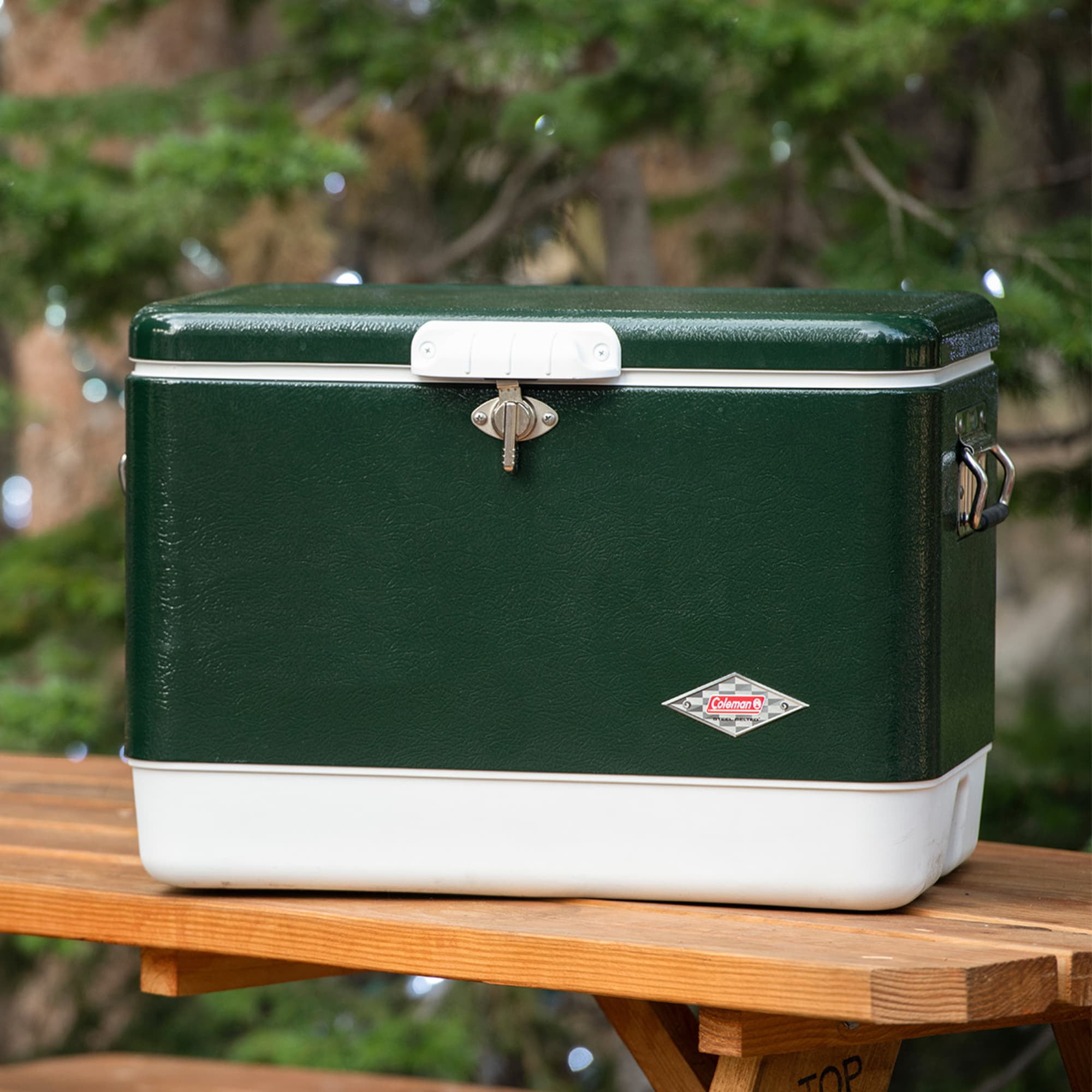 Coleman Vintage 54-Quart Steel Belted Cooler, Green