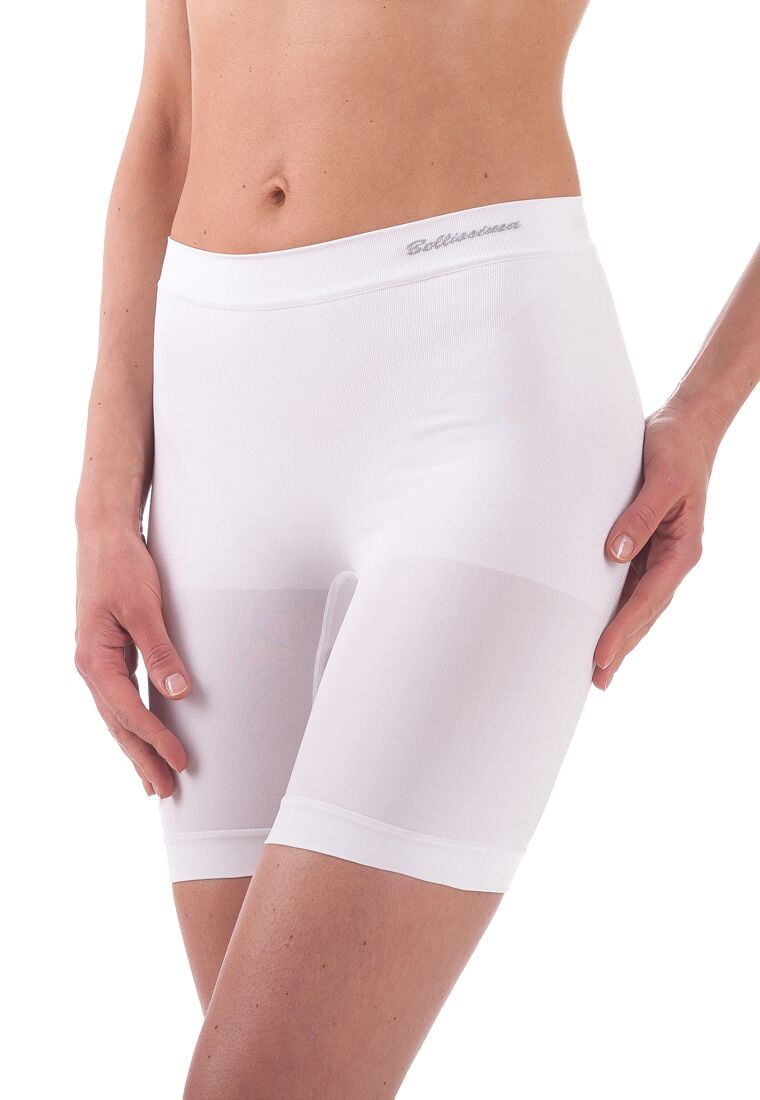 white shapewear shorts