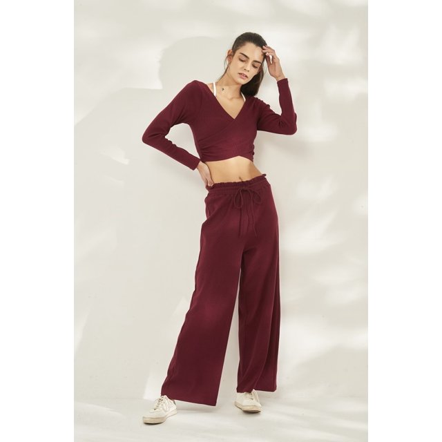 Ropa de yoga y fitness para mujer, cuello en V grande, informal, transpirable, para correr, deportes, manga larga, ropa de secado rápido