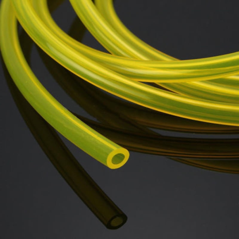 Clear Latex Fuel Line 6.6ft  Gasoline Hose Oil Pipe Petrol Diesel Hoses Yellow