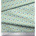 thumbnail image 2 of Soimoi Green Rayon Fabric Enjoy Summer Time Text Print Fabric by the Yard 56 Inch Wide, 2 of 5