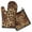 Orange and Brown, variant on Orange and Brown Leopard Pattern Kitchen Oven Mitt and Pot Holder Sets 2 Pcs for Baking, Cooking and Grilling, Heat Resistant Up To 392 °F