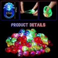 thumbnail image 4 of 4pcs Flashing Colorful Led Light Up Bumpy Jelly Rubber Rings Finger Toys, 4 of 5