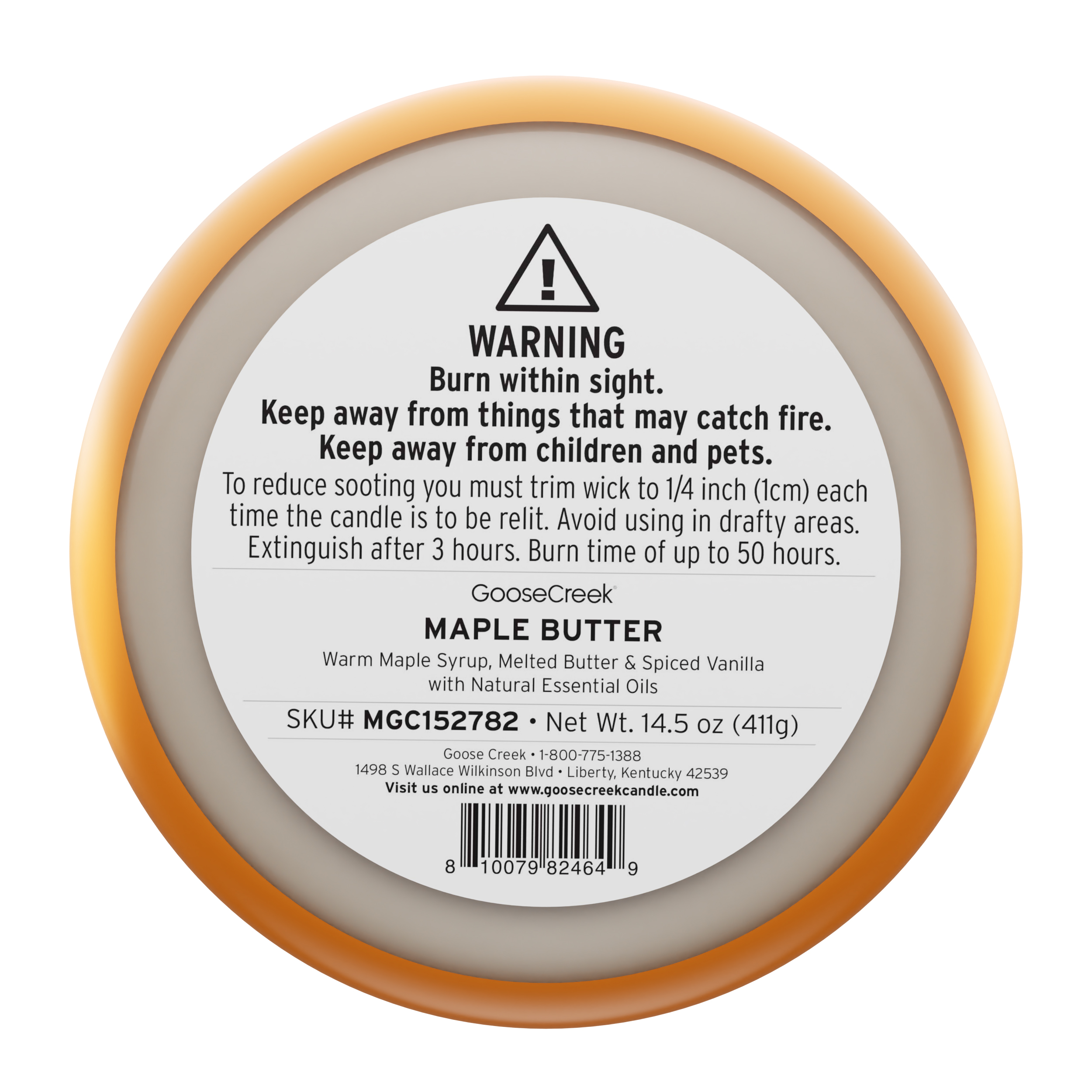 Goose Creek 3-Wick Maple Butter Scented Candle, 14.5oz photo 5